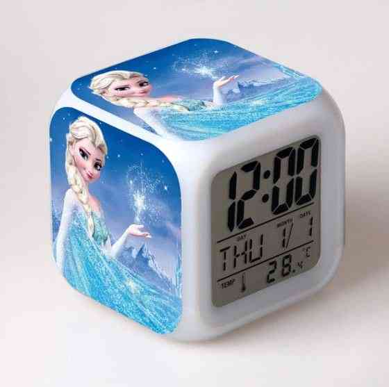 Frozen Elsa Queen, horloge rechargeable carrée de l'humeur princesse Anna