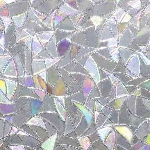 3D inga lim statiska dekorativa integritetsfönster regnbågefilmer för målat glas och självhäftande film anti uv glas klistermärke