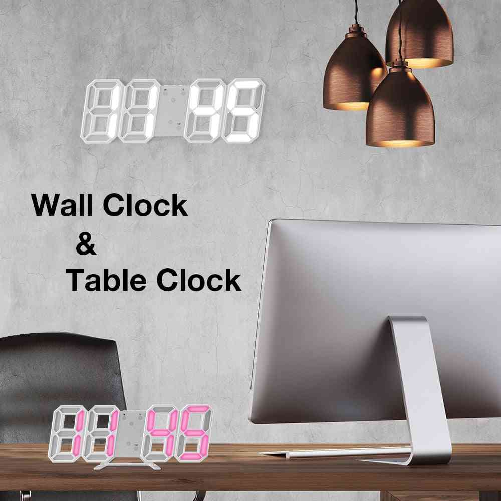 Temperatuur, alarm, datum, automatische achtergrondverlichting tafel desktop woondecoratie led digitale wandklok