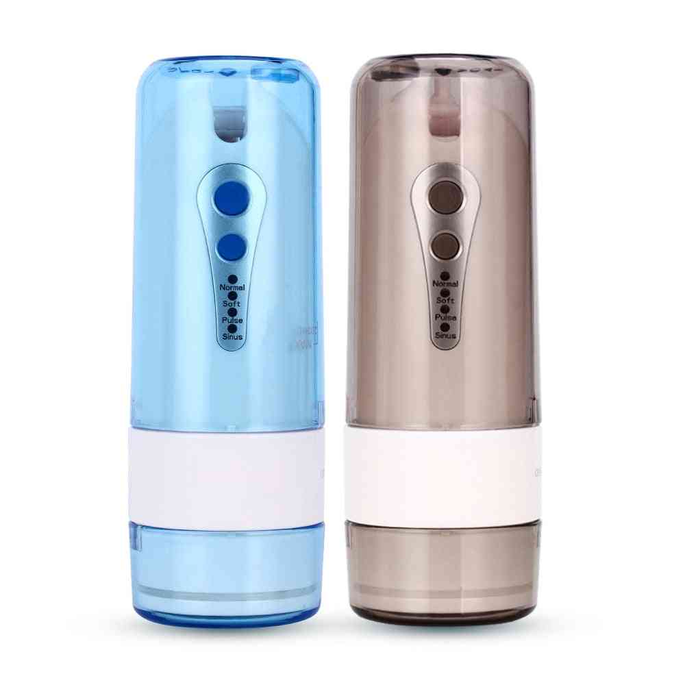 Schnurlose Wasser Zahnseide - tragbare Zahnstocher mit Mundstrahlspülung, Wasser Spülung USB wiederaufladbar - Generation 1 grau