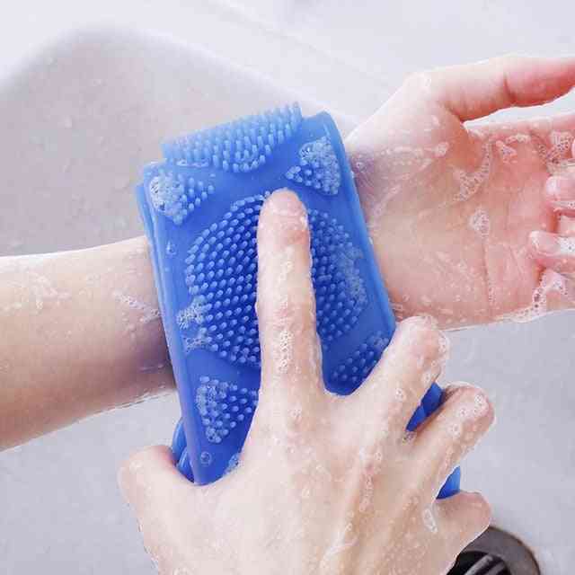 Brushes Bath Towels Scrubber Bath Long Rubbing Back Mud Peeling Towel Body Massage Shower Skin Clean Shower Brush