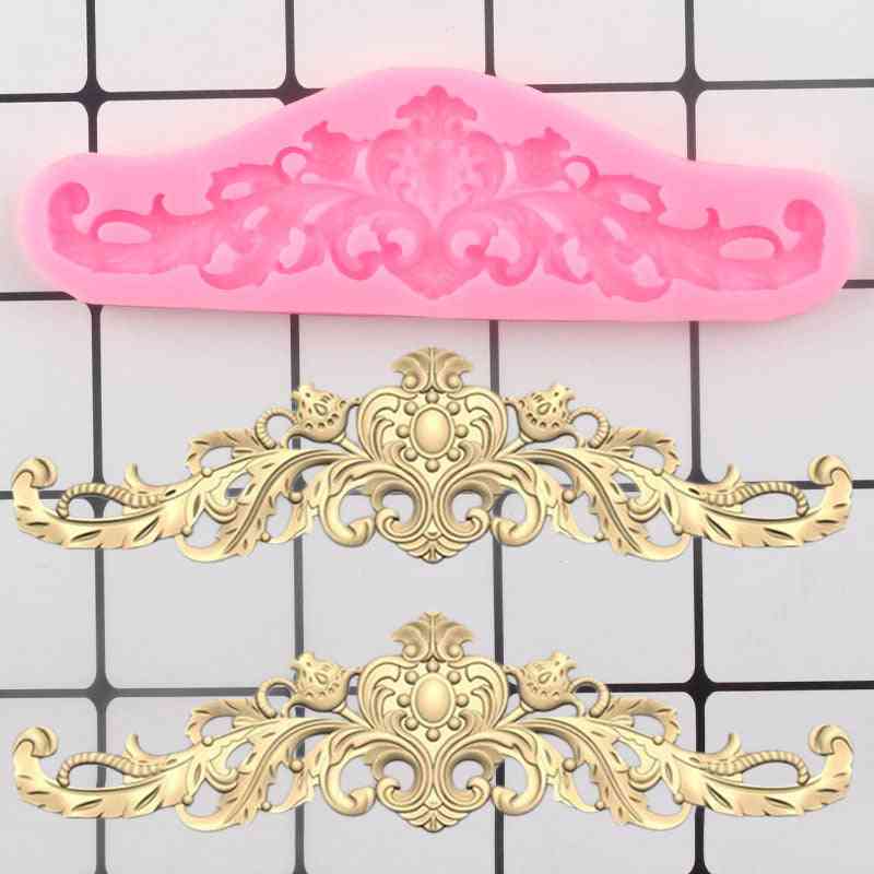 3d Craft Baroque Relief Silicone Molds For Cake Decorating - Border Fondant Candy, Gumpaste Moulds