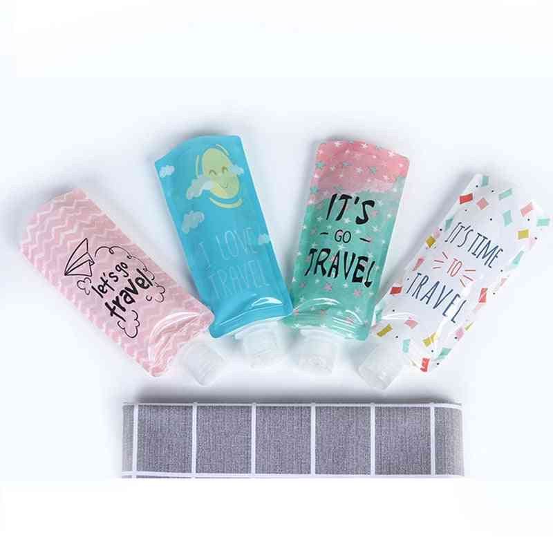 Liquid Dispensing Bag Shampoo Storage Bag Candy Color Lotion Packaging Bottles Portable Travel Makeup Container