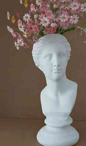 Creative, Resin Imitation Sculpture Head-plaster Vase