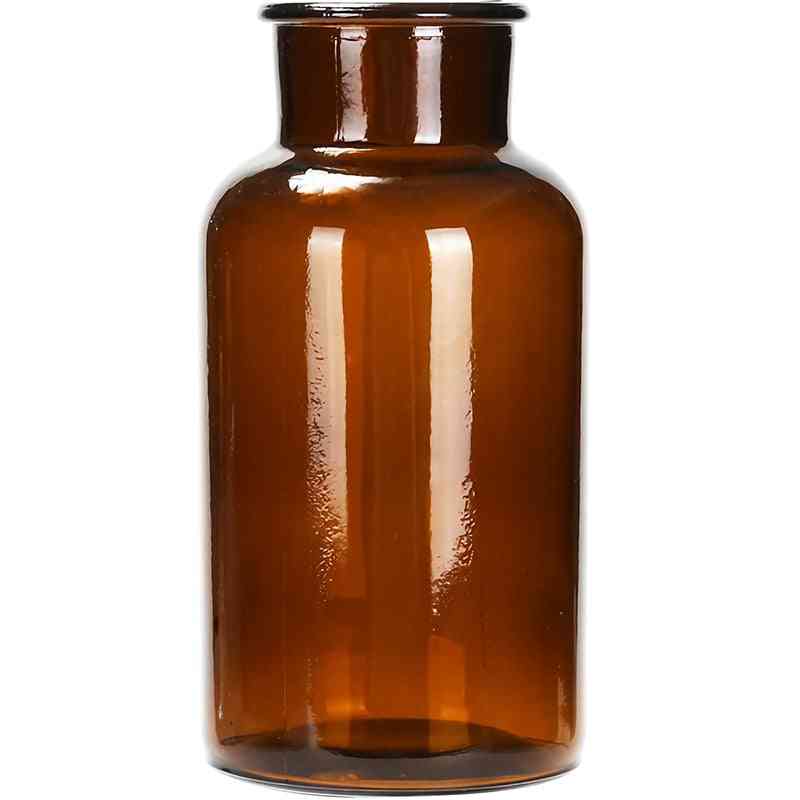 Transparent Glass Flower Vase - Hydroponic Bottle For Decoration