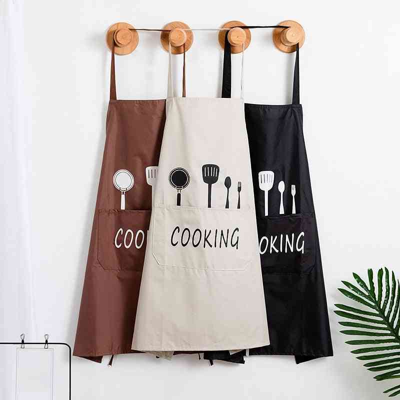 Woman Adult Bibs Home Cooking Baking Coffee Shop Cleaning Striped Apron