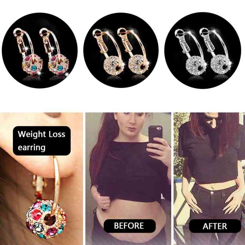 Magnetic Slimming Earrings Lose Weight Body Relaxation Massage