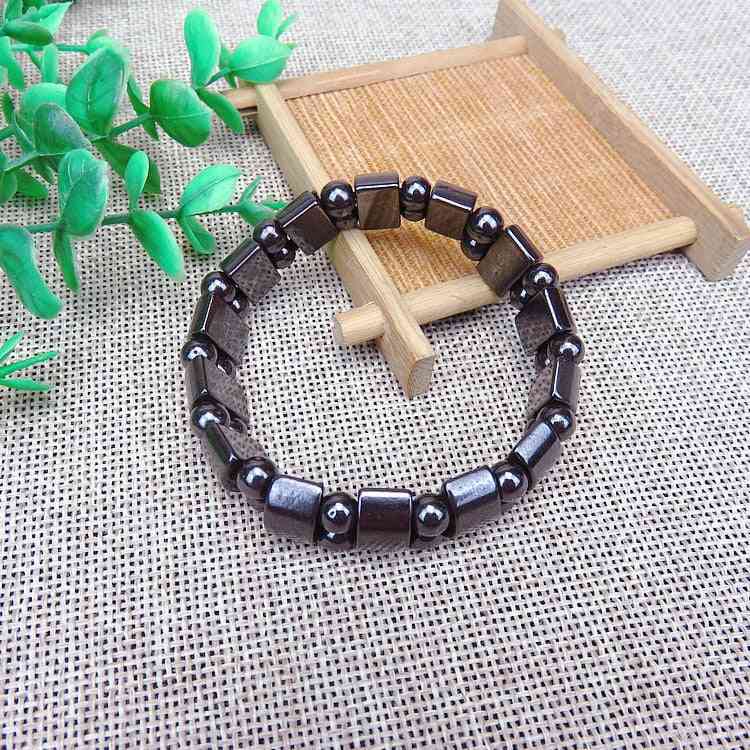 Magnetic Therapy Health Care - Loss Weight Effective Black Stone Bracelets