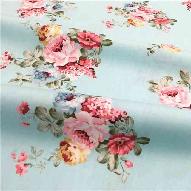Twill blommor tyger för att sy sömnad textil - vävnad lapptäcke sängkläder och quiltning