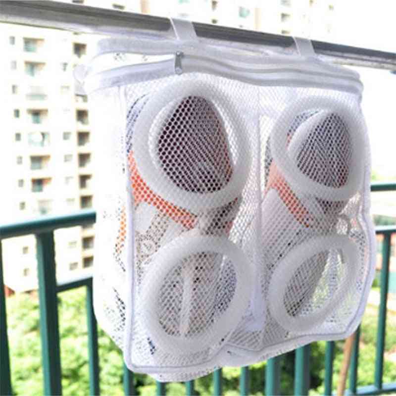 Shoes Washing Hanging Bag Dry Sneaker Mesh Laundry Bags Home Using Clothes Washing Net Bag Shoes Protect Washbag