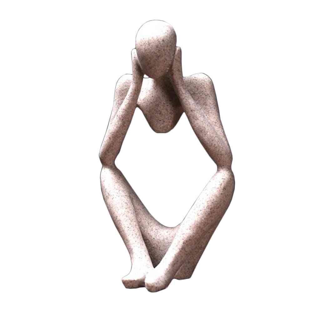 Creative Abstract Thinker People Figurine Craft Office, Home Decor - Forgetive Resin Statues
