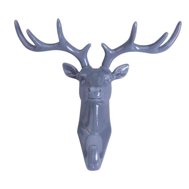 Kreativni model kuke za glavu jelena-ukras zida