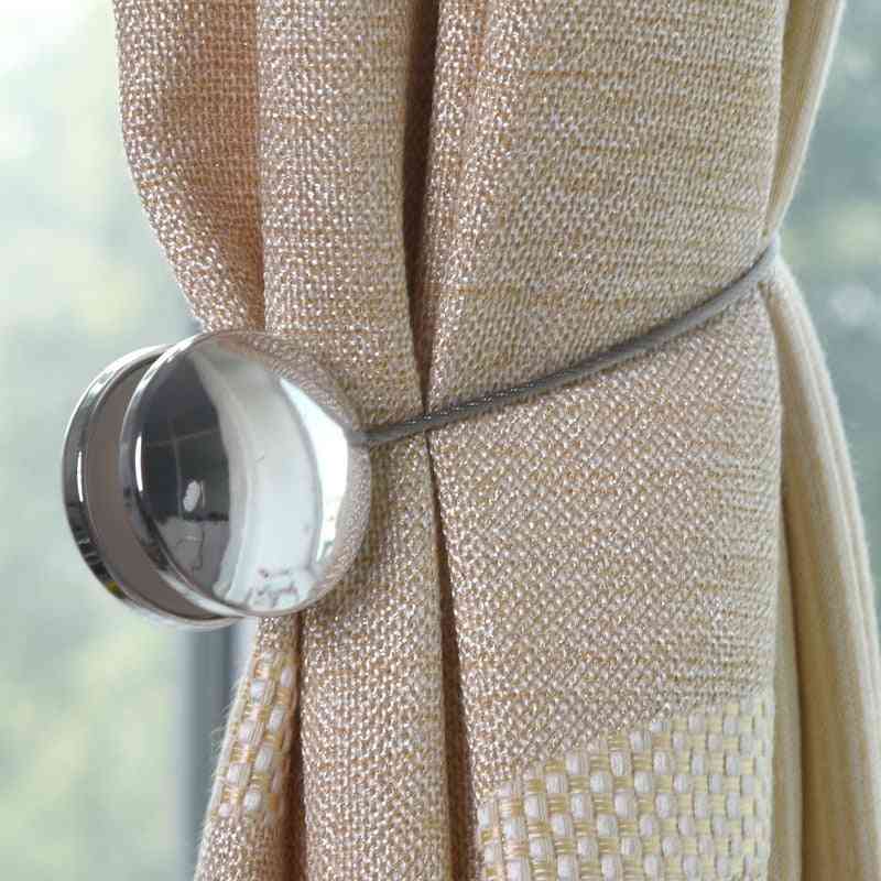 3 Dimensional, Decorative, Embellished Magnet Buckle Strap-curtain Tieback
