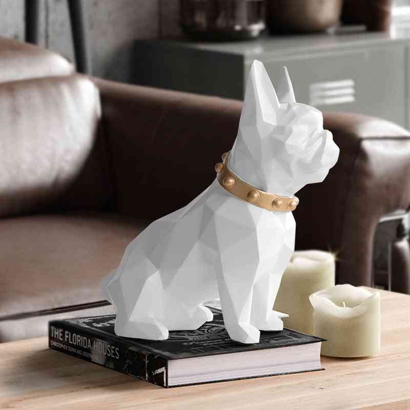 Texture moderne mignon résine chien décor à la maison figurine tirelire