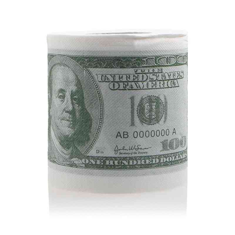 Funny One Hundred Dollar Bill - Toilet Roll Paper Money Roll Novel