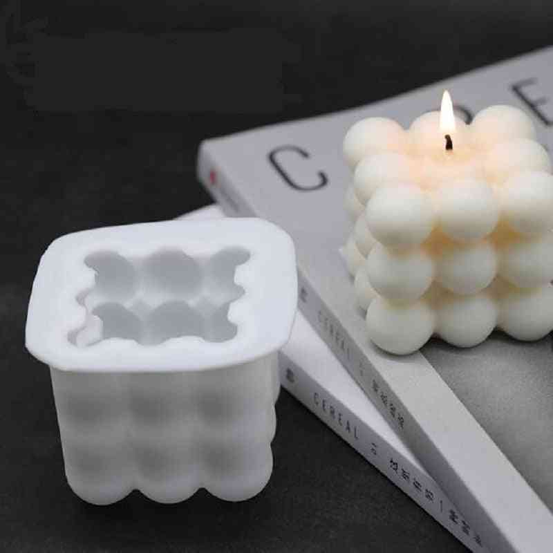 Diy 3d Silicone Plaster-reusable Candles Mold