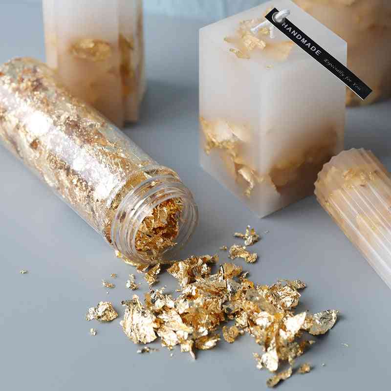 Diy Candle Soap Making Gold Foil, Handmade Material Wax Decoration