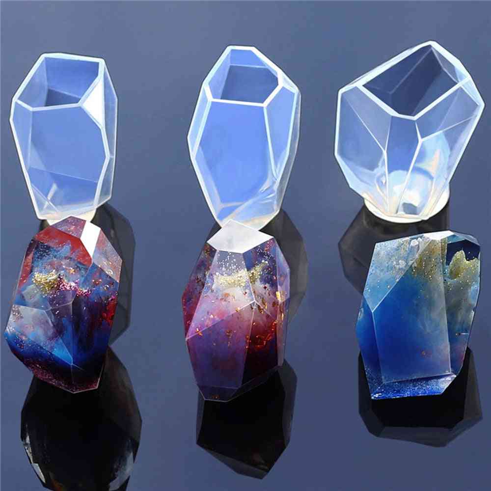 Crystal Irregular Geometric Jewelry Mold, Silicone Resin Ornaments Craft Making Decoration