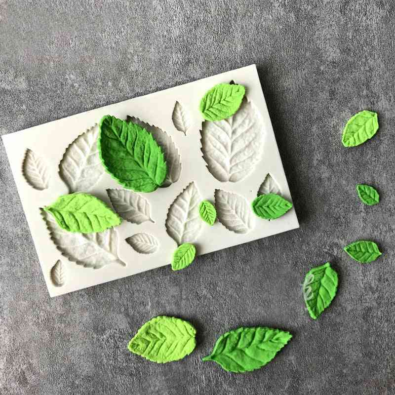 Rose Leaves Pattern-silicone Mold For Cake Decoration