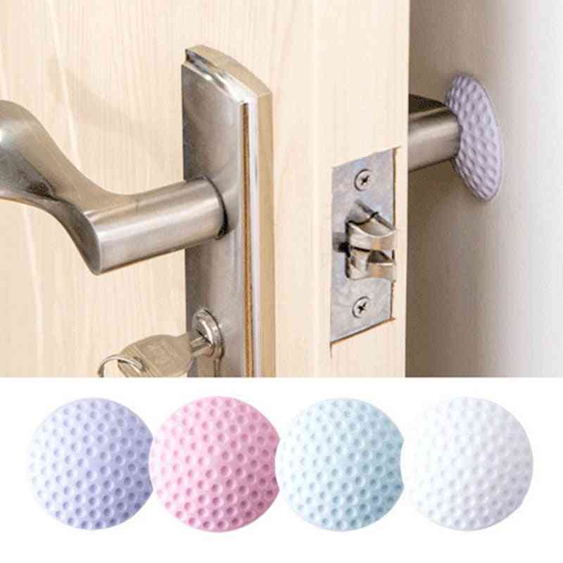 Muur verdikking mute deur stick - golf styling rubberen spatbord, handvat deurslot beschermkussen - paars