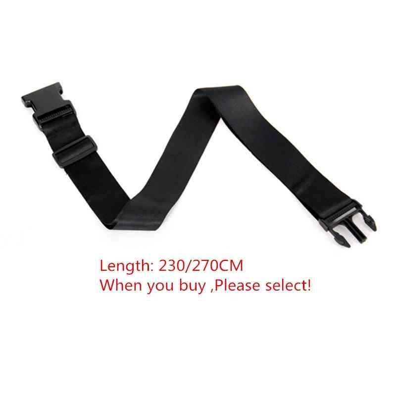 Nastavitelný bezpečnostní pás pro invalidní vozík - popruh na břišní pás o šířce 3,5 nebo 5 cm a délce 230 nebo 270 cm