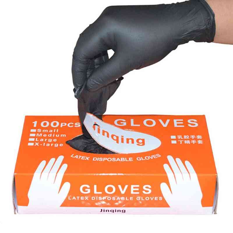 Black Disposable Nitrile Gloves Powder Free Ambidextrous For Household Cleaning Industrial Use Tattoo Latex Gloves