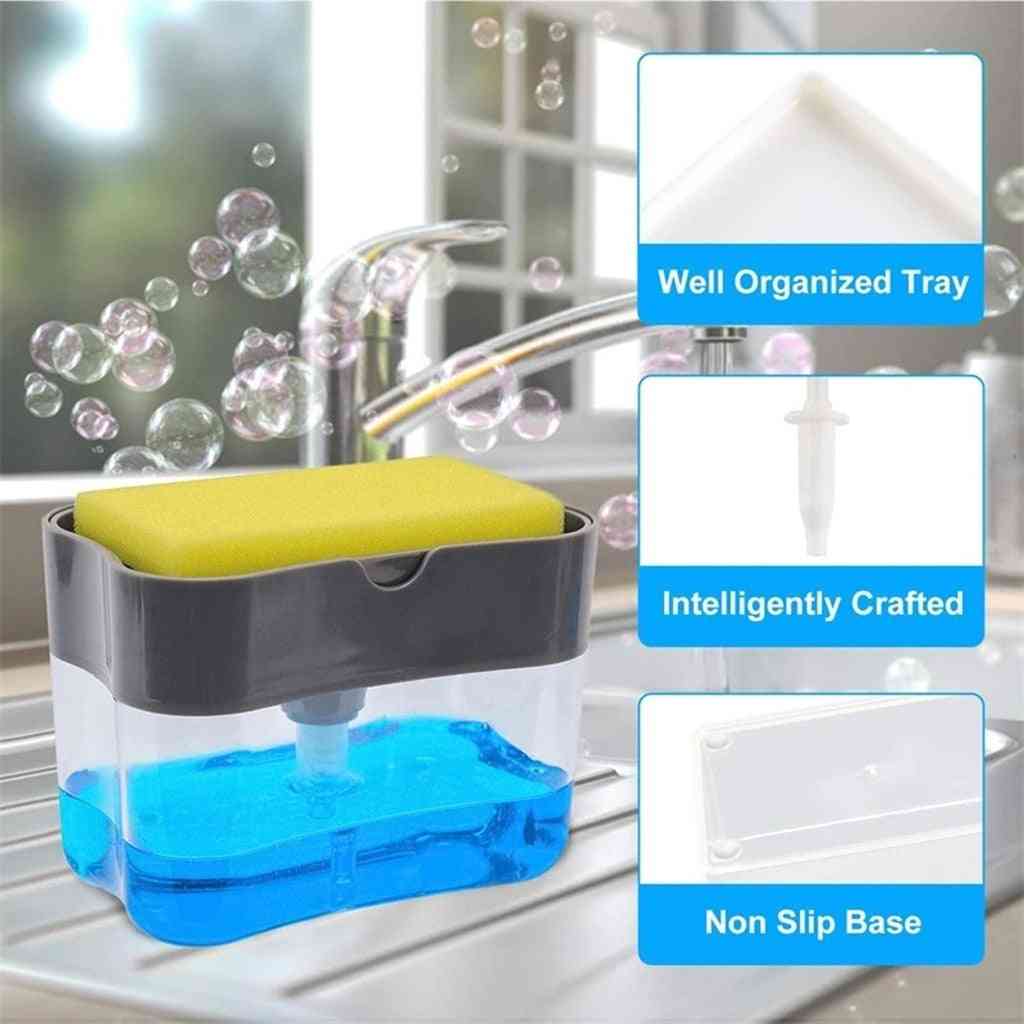 Dispenser Soap Dispenser And Sponge Caddy 13 Ounces Space Innovative Design High-quality Long-lasting