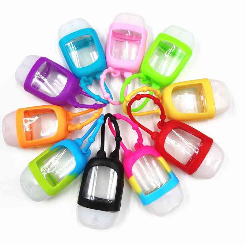 Portable Traveling Refillable Bottle Silicone Hand Sanitizer Perfume Holder Mini Cute Empty Bottle Bath And Body Works