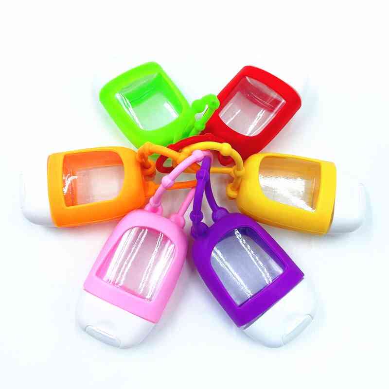 Portable Traveling Refillable Bottle Silicone Hand Sanitizer Perfume Holder Mini Cute Empty Bottle Bath And Body Works