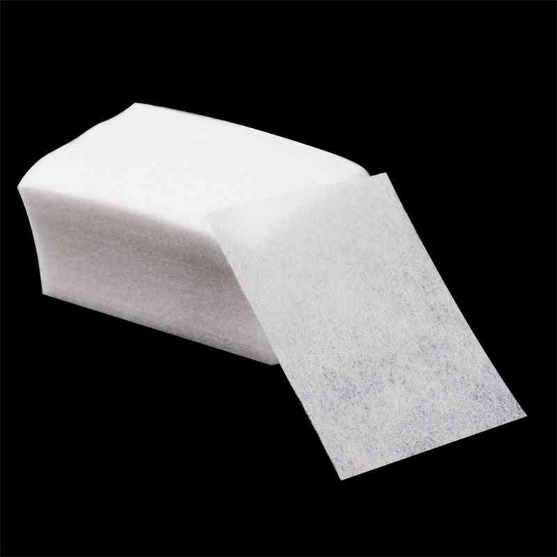 памучни кърпички за премахване на изкуството за нокти хартиена подложка, гел лак почистващ маникюр 100% памучни салфетки