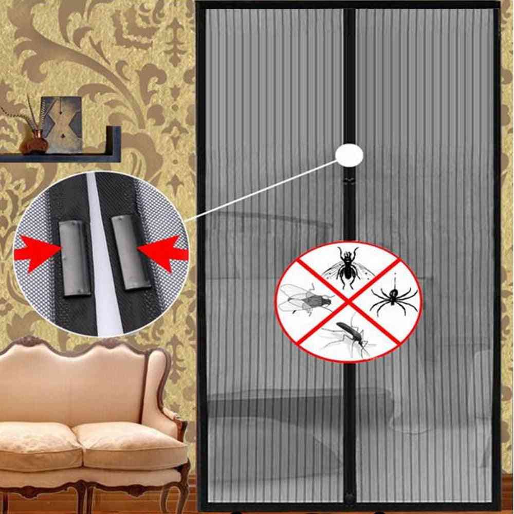 Summer Anti Insect Sandfly Netting Curtain With Magnets On The Door Mosquito Mesh Screen