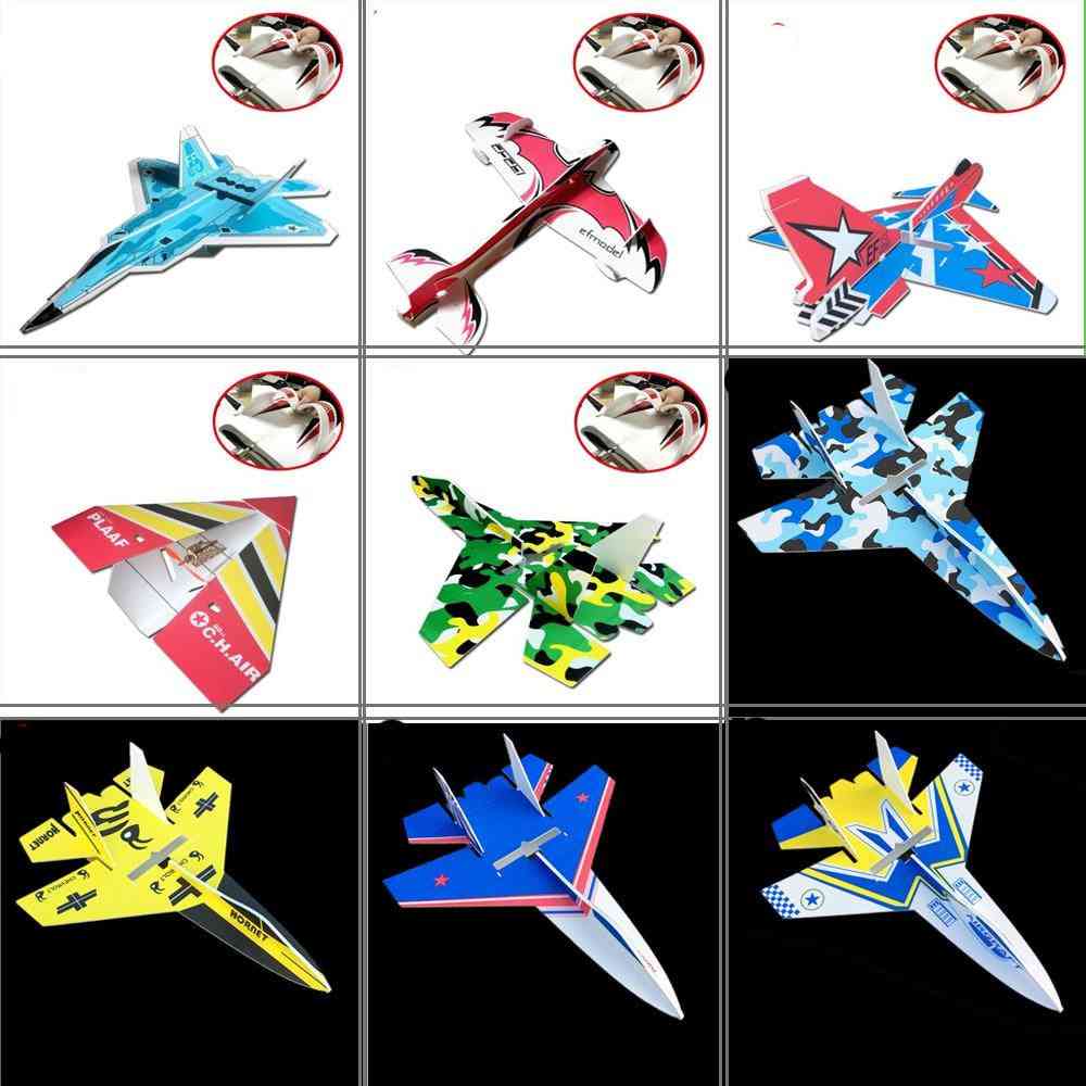Fast vinge-modellflygplan med mikrozon - mc6c-sändare med mottagare och konstruktionsdelar för RC-flygplan