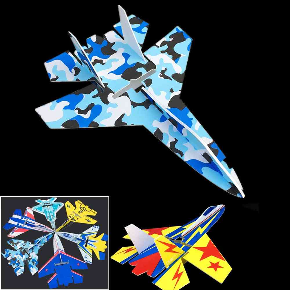 Fast vinge-modellflygplan med mikrozon - mc6c-sändare med mottagare och konstruktionsdelar för RC-flygplan