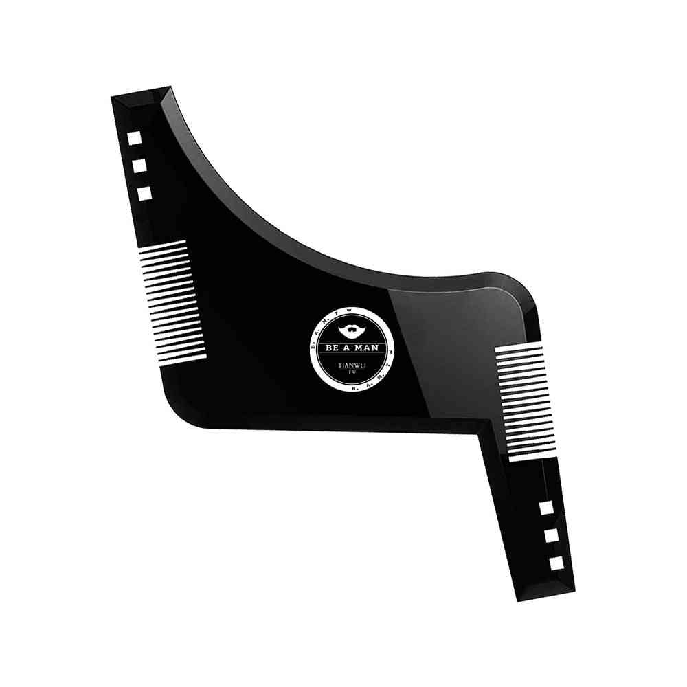 Pettine modello per lo styling della barba alla moda - stencil per tagliare la simmetria dei baffi