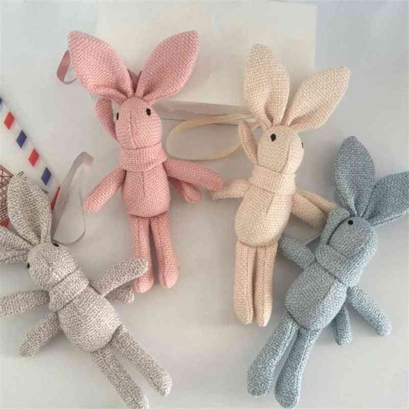 Rabbit Plush , Animal Stuffed Dress Rabbit Key Chain - Kid's Party Plush Toy