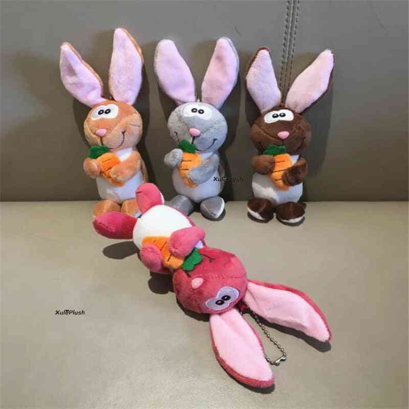 4colors 12cm Rabbit Doll Plush Stuffed Key Chain - Wedding ,bouquet
