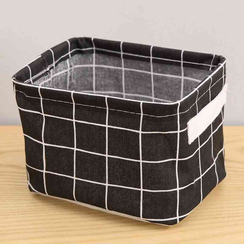 Small Fresh Pastoral Fabric Storage Basket - Nordic Style Box