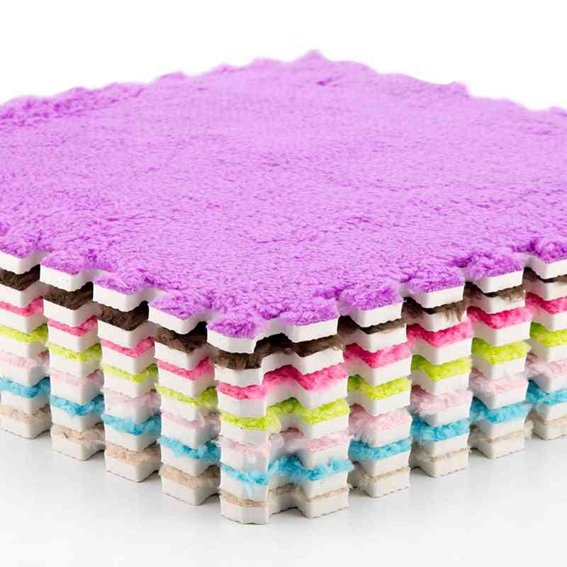 Soft Carpet With Magic Patchwork, Jigsaw Splice Head Mat For Living Room, Bedroom