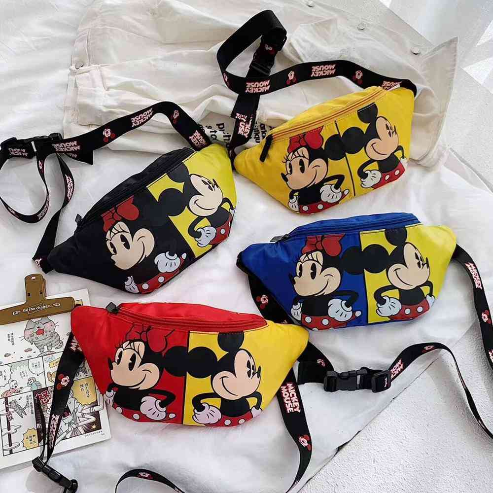 Disney Mickey Minnie Mouse Bag Doll - Belt Bag Shoulder Bag , Small Waist Bag