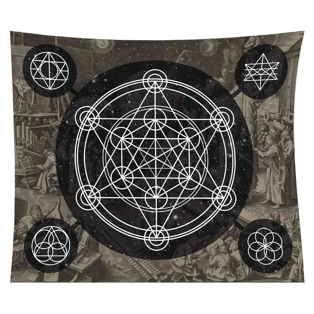 Tarot Sun And Moon Wall Hanging Tapestry Blanket For Bedroom Decorating
