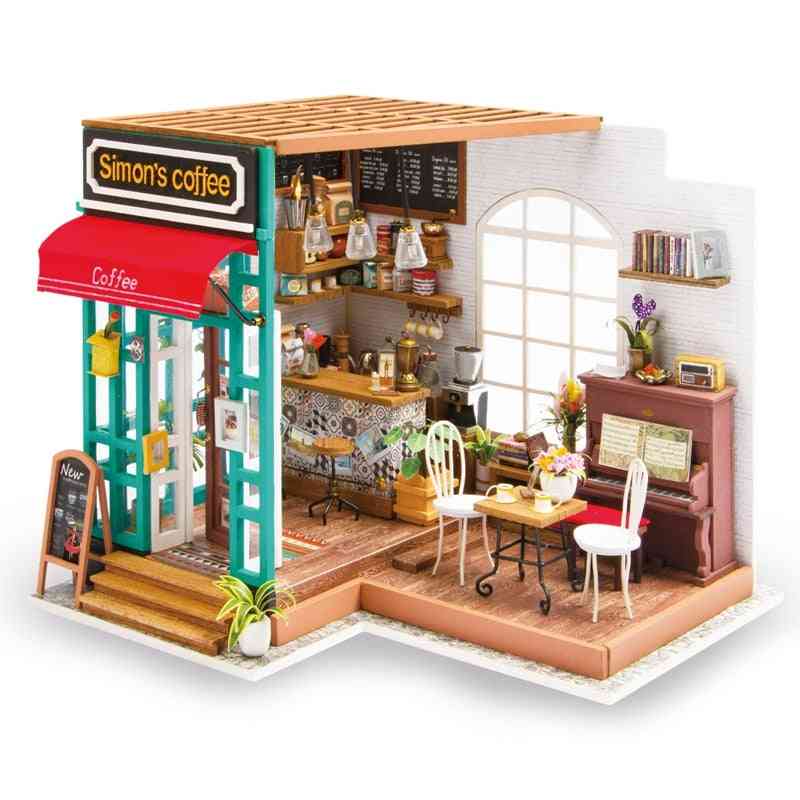 Art Dollhouse Diy Miniature House Kits - Mini Dollhouse With Furniture , For Girl's