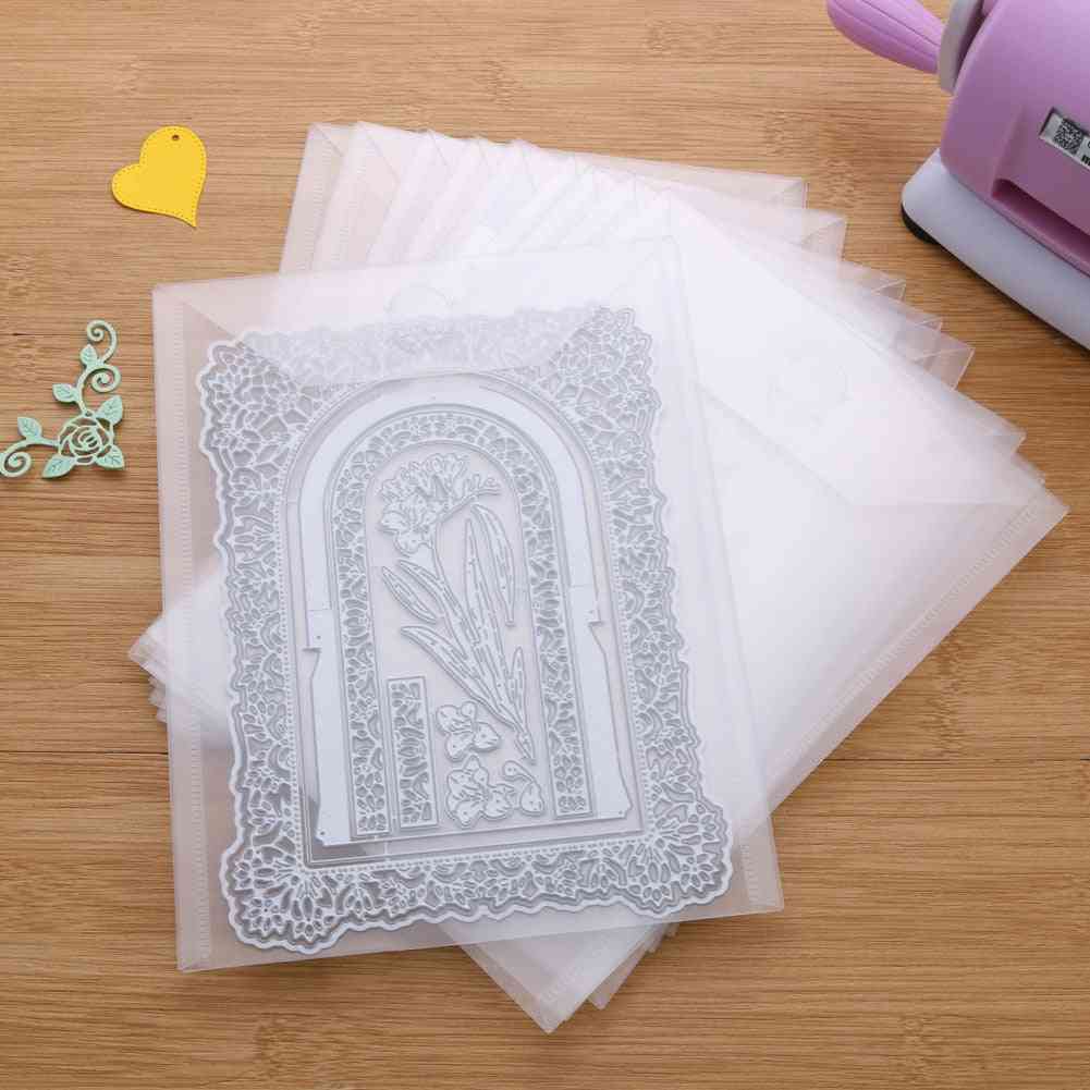 Portable Storage Bag For Cutting Dies - Hot Foil Plates Clear Stamps Embossing Folders Organizer Bags