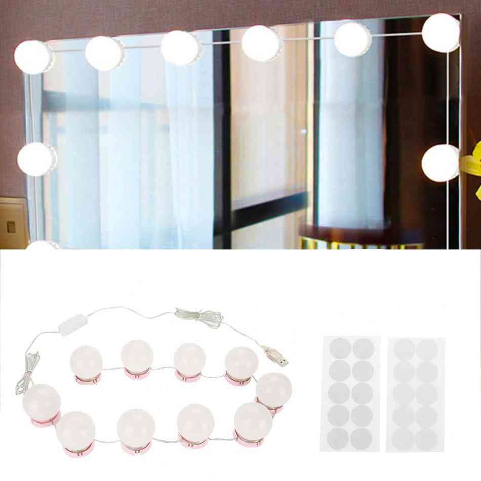 Products Dimmable Led Light Bulbs Kit For Vanity Makeup Mirror-usb Charging, Super Bright And Portable