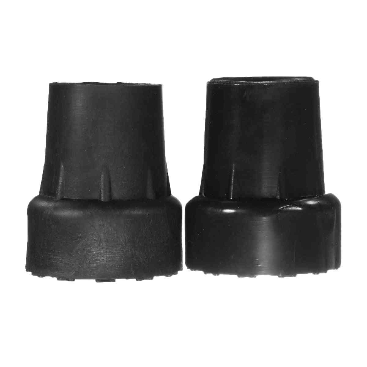 Rubber Pad Cap Antiskid For Caliber Walking Stick, Crutch Cane Bottom Pads Cover Protector
