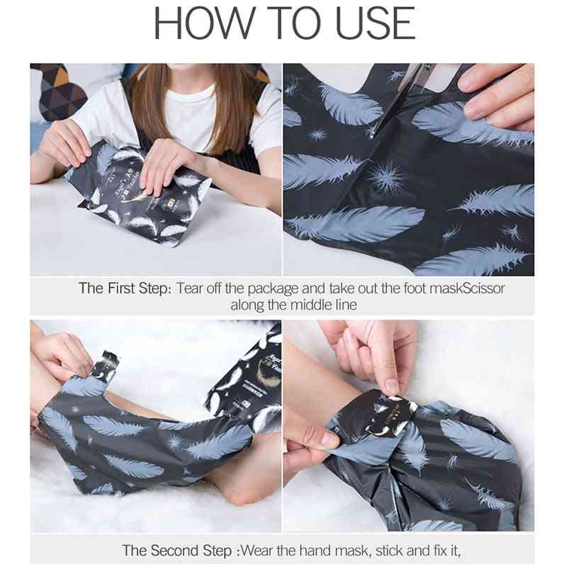 Volcanic Mud Remove Exfoliating Foot Mask, Whitening Anti Aging Moisturizing Peeling Skin Socks