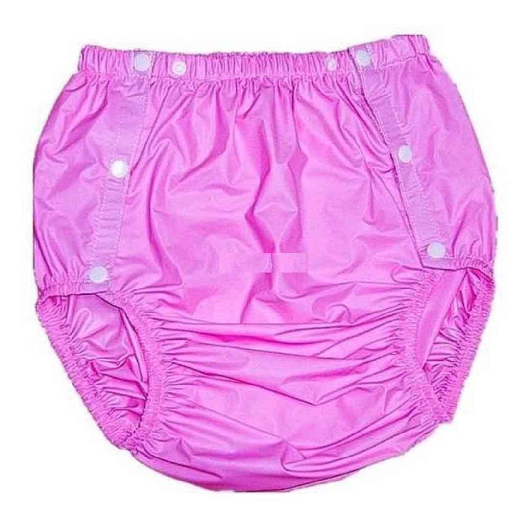 Pink-m Non-disposable Adult Plastic Diaper Pants