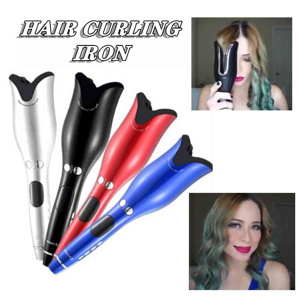 Beach Waves Automatic Air Spin N Curls Rotating Hair Curler, Roller Ceramic Negative Ionic Hair Curling Iron Styling