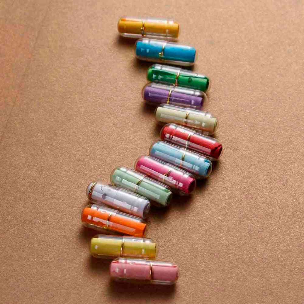 Creative Love Letter Capsule Mini Boxes, Wish Bottle With Paper Scrip