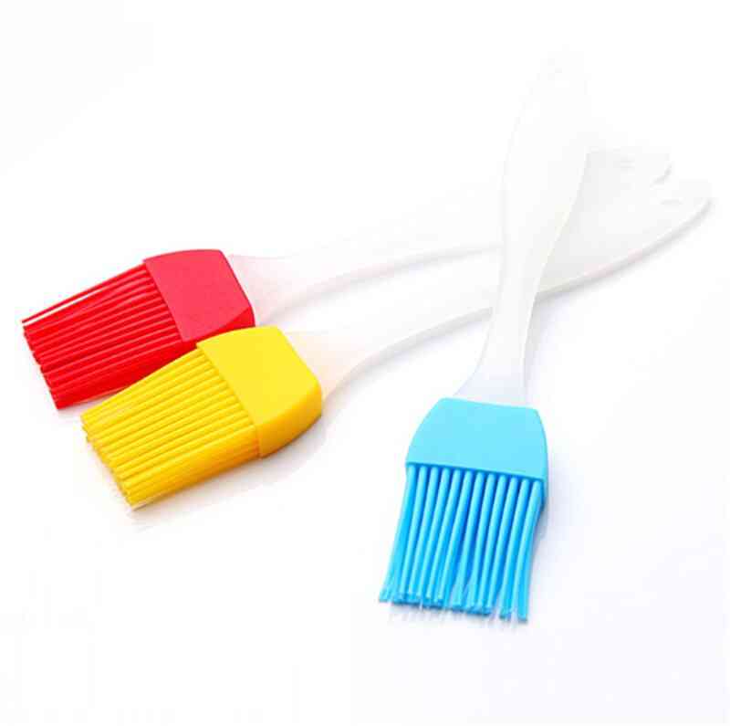 1pc Silicone Small Barbecue Brush - Heat Resistant Lint Free Kitchen Baking Tools Cake