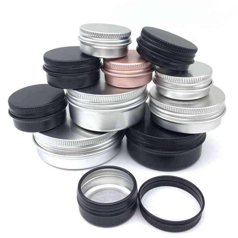 Refillable Aluminium Containers For Homemade Lip Balm, Nail Art, Powder